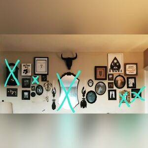 Curated Gothic Gallery Wall